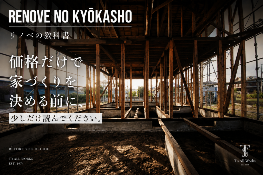 No.00　価格だけで家づくりを決める前に、少しだけ読んでください